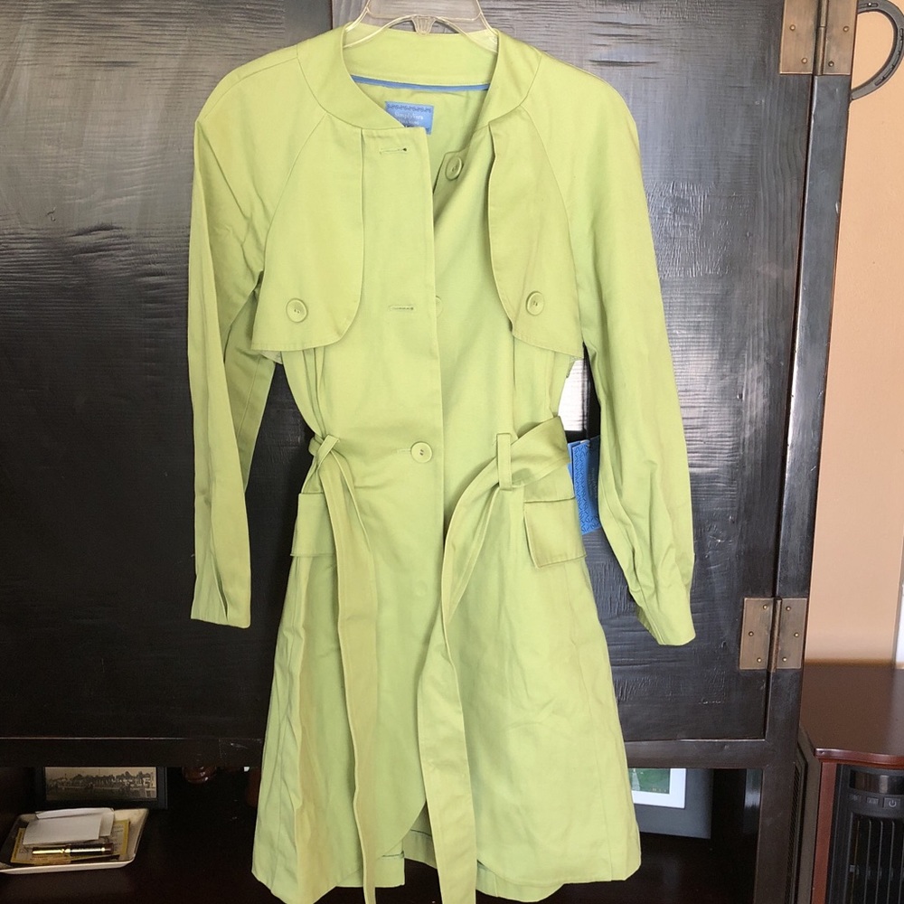 Vera Wang Green rain coat size small
